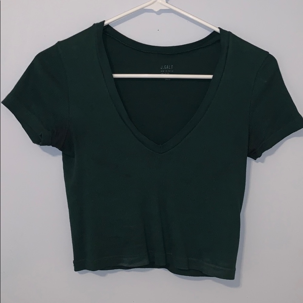Brandy Melville V-neck Crop Top